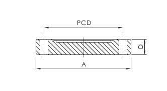 CF Blank Flange - Drawing