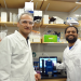 Photo: Iraj Aalaei (left) and Anoop K. Pal (right). PI: Prof. Dhimiter Bello, Dept. of Work Environment, Nanomanufacturing Center for Excellence, UMass Lowell.